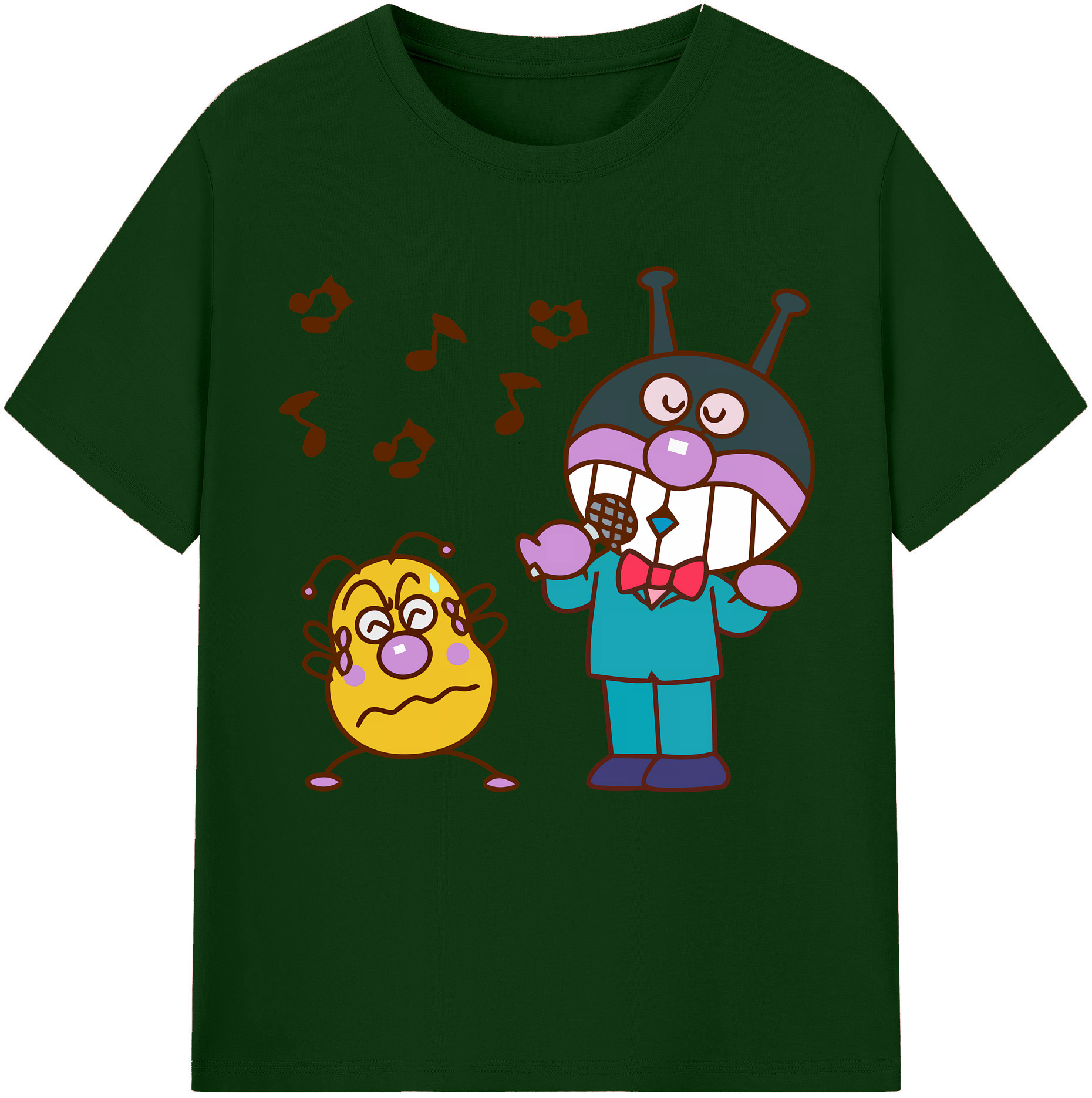 （画像用） アンパンマン Anpanman 綿100％半袖Tシャツ（フロントプリント）